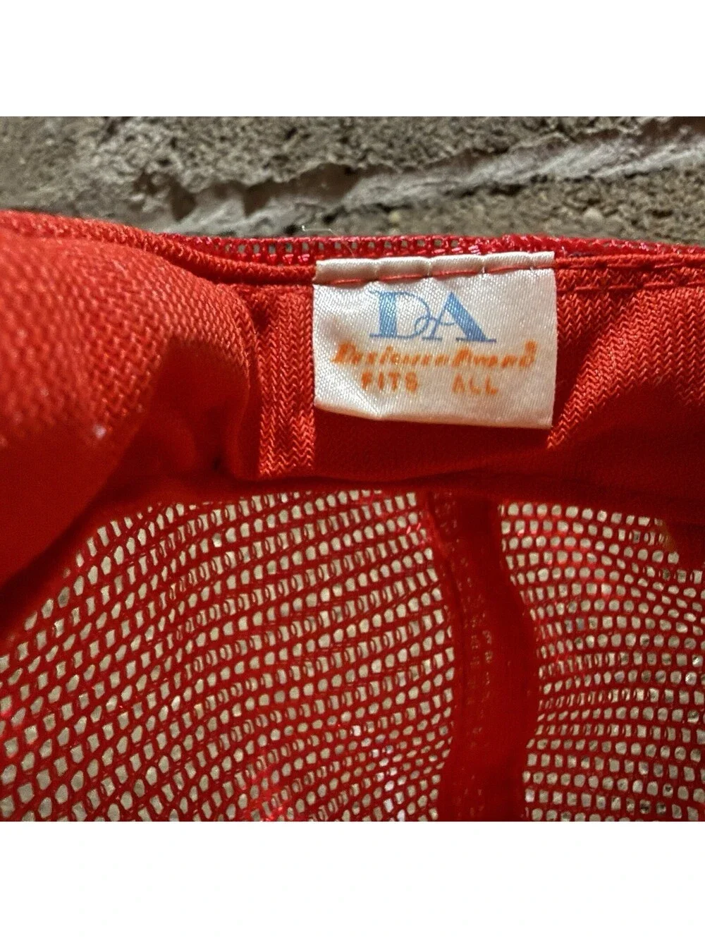 Vintage 80’s Old Fart Trucker Snapback Hat Red White Mesh Novelty Gag Gift Cap